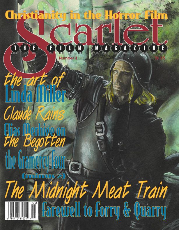 SCARLET THE FILM MAGAZINE magazine side cover Issue 3 June/July/August 2009