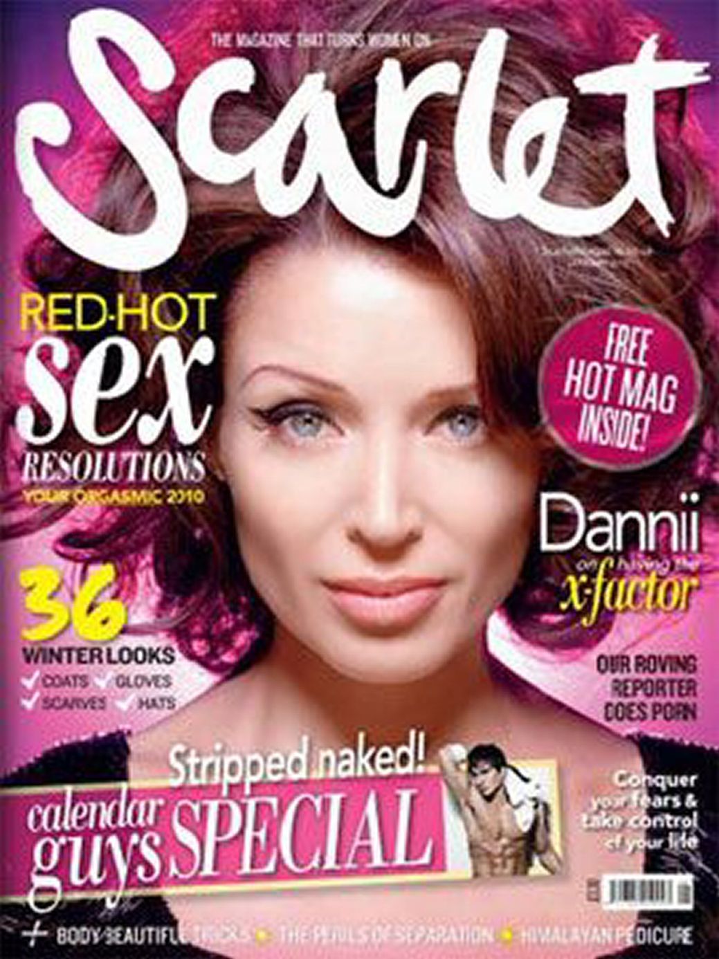 SCARLET UK magazine side cover  January 2010