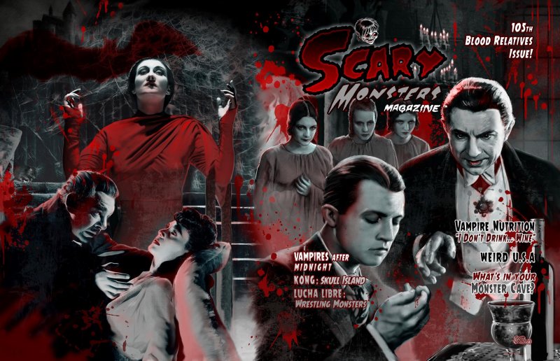 SCARY MONSTERS magazine side cover Issue 105  2017