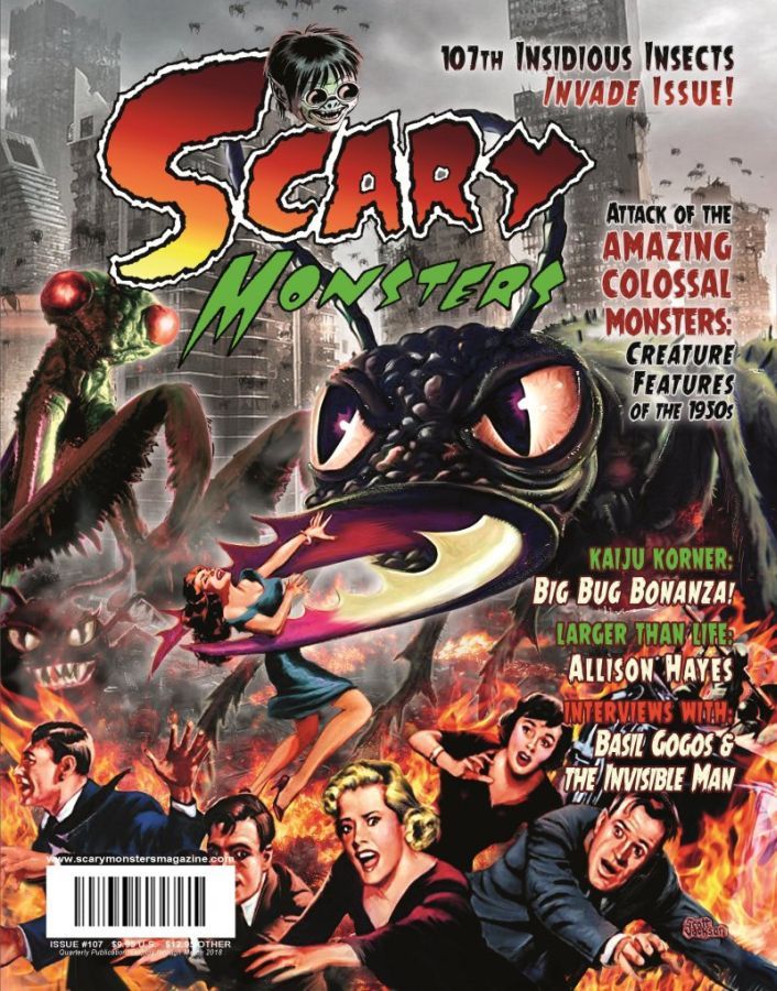 SCARY MONSTERS magazine side cover Issue 107  January 2018