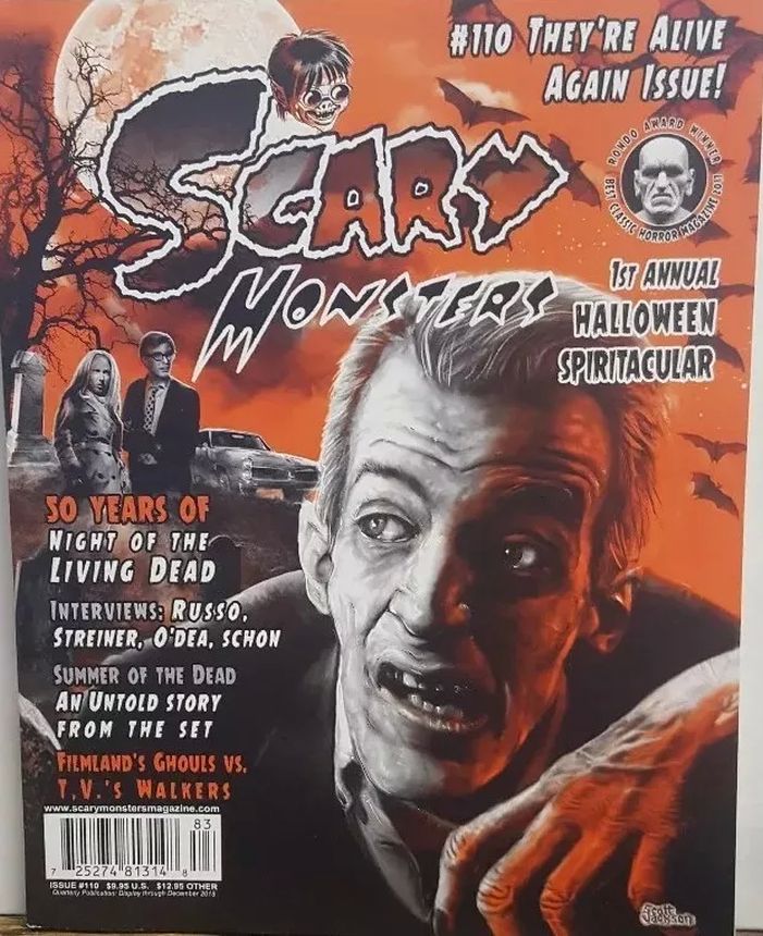 SCARY MONSTERS magazine side cover Issue 110  October 2018