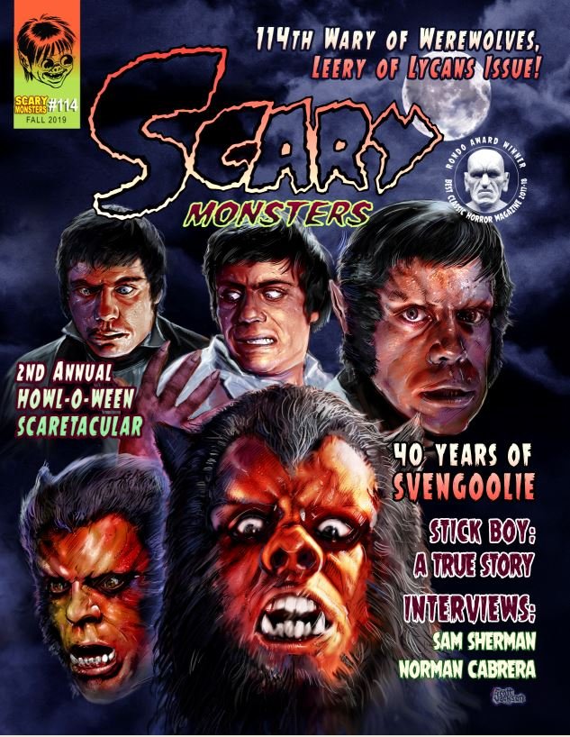SCARY MONSTERS magazine side cover Issue 114 Fall 2019