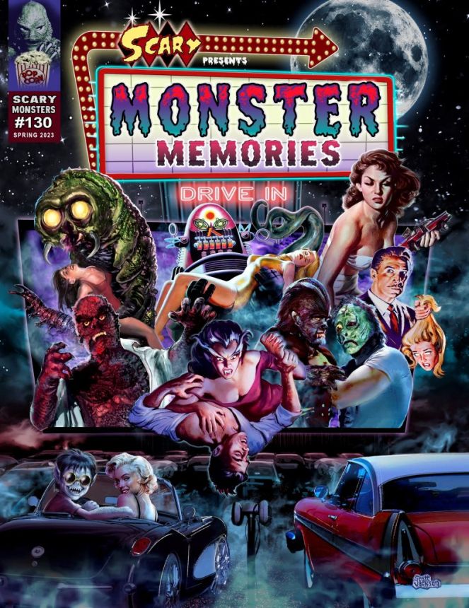 SCARY MONSTERS magazine side cover Issue 130 Spring 2023