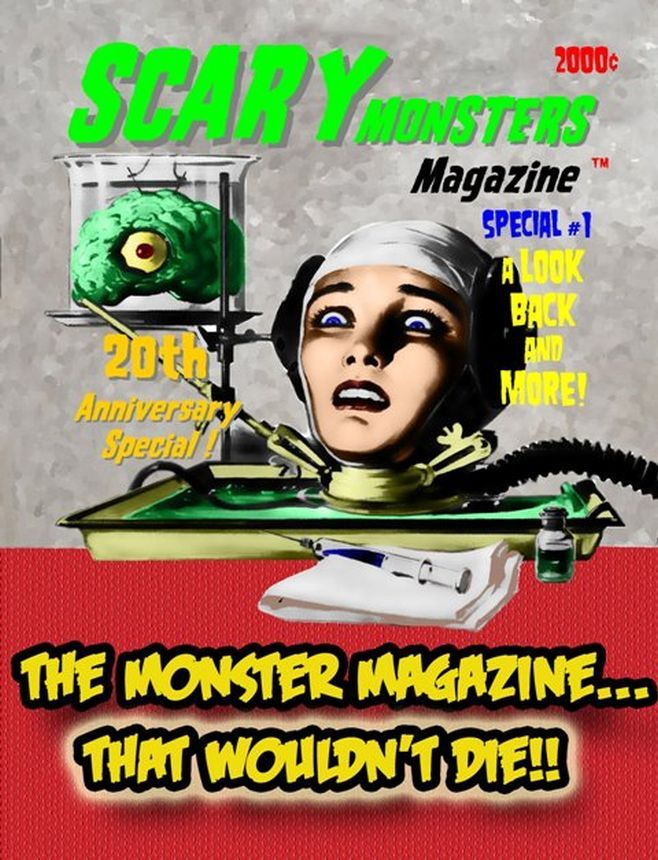 SCARY MONSTERS magazine side cover Issue 80.5  Special #1 December 2011