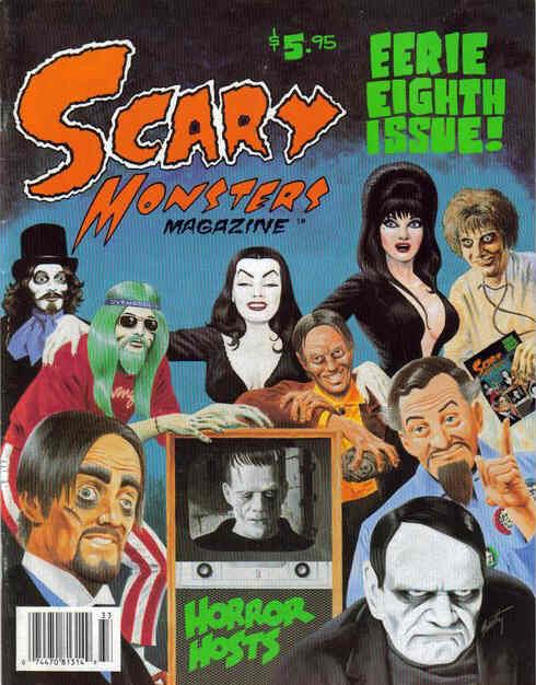 SCARY MONSTERS magazine side cover Issue 8  1993