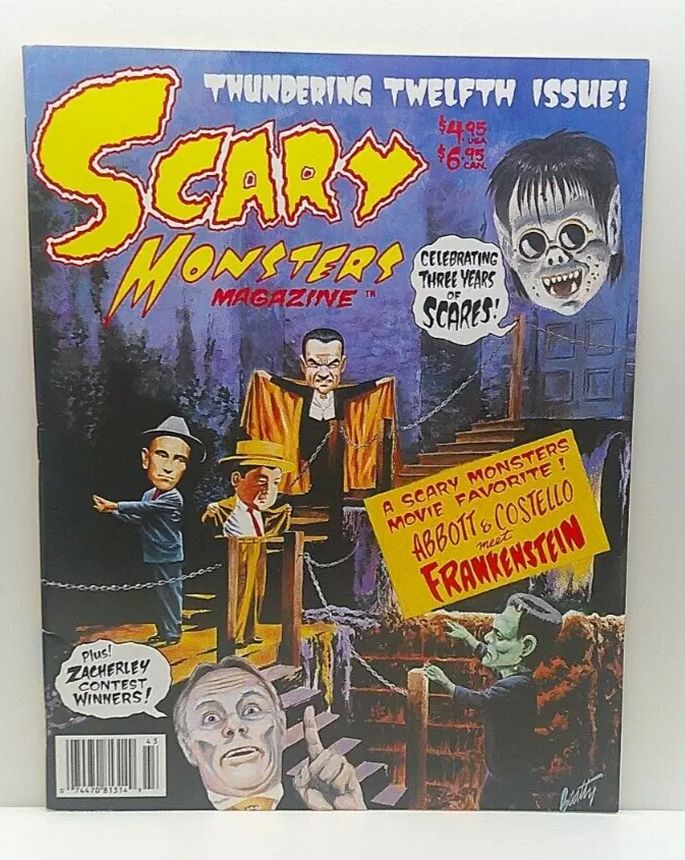 SCARY MONSTERS magazine side cover Issue 12  1994