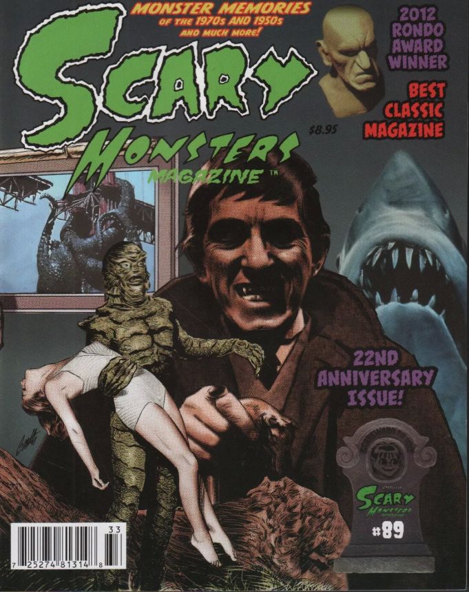 SCARY MONSTERS magazine side cover Issue 89 October/November/December 2013