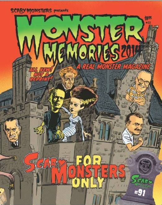 SCARY MONSTERS magazine side cover Issue 91  Monster Memories # 22 March/April 2014