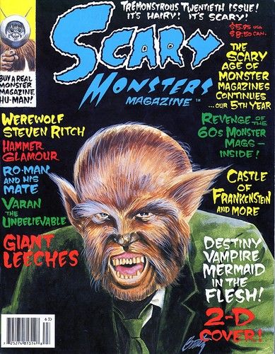 SCARY MONSTERS magazine side cover Issue 20  1996