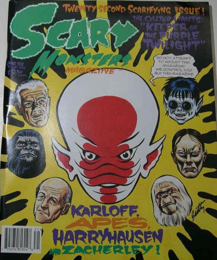SCARY MONSTERS magazine side cover Issue 22  1997