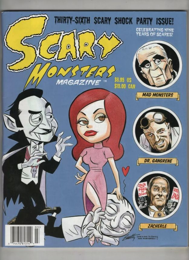 SCARY MONSTERS magazine side cover Issue 36 September/October/November 2000
