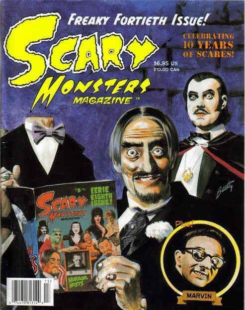 SCARY MONSTERS magazine side cover Issue 40 September/October/November 2001