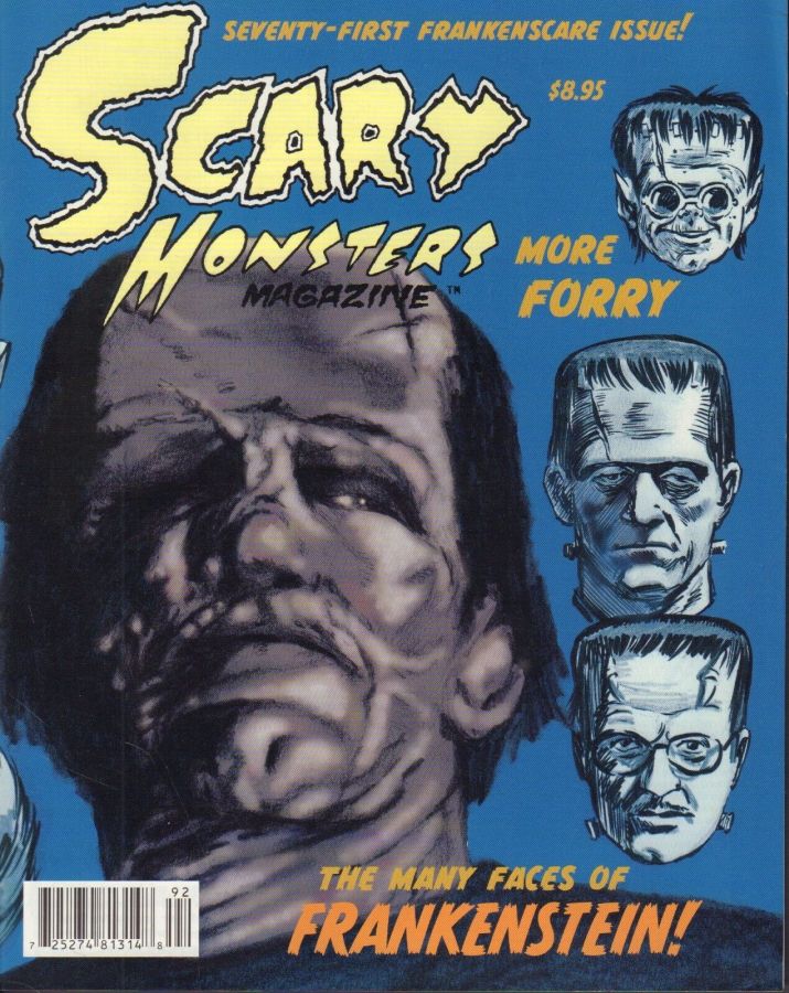 SCARY MONSTERS magazine side cover Issue 71 June/July/August 2009