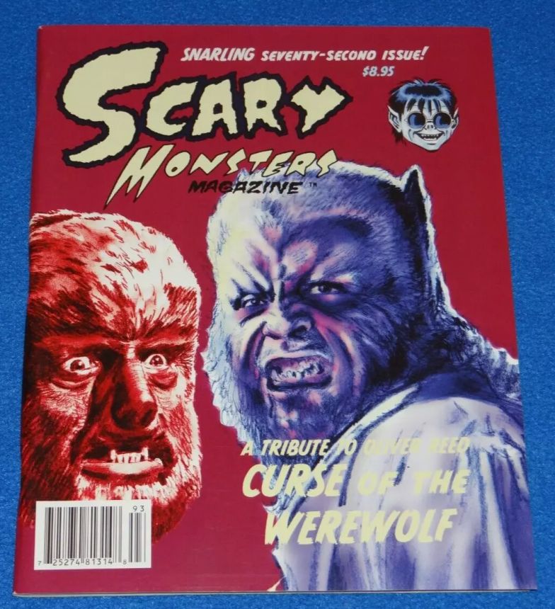 SCARY MONSTERS magazine side cover Issue 72 September/October/November 2009
