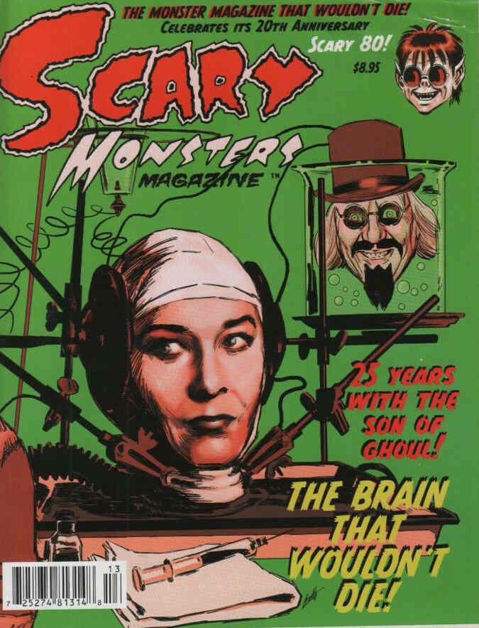 SCARY MONSTERS magazine side cover Issue 80 September/October/November 2011