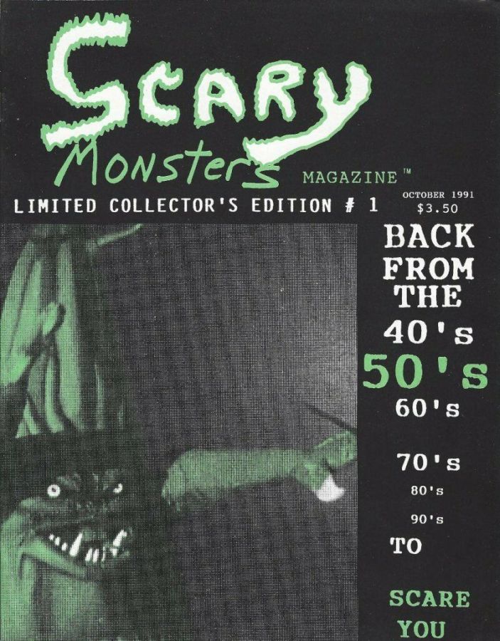 SCARY MONSTERS magazine side cover Issue 1  October 1991