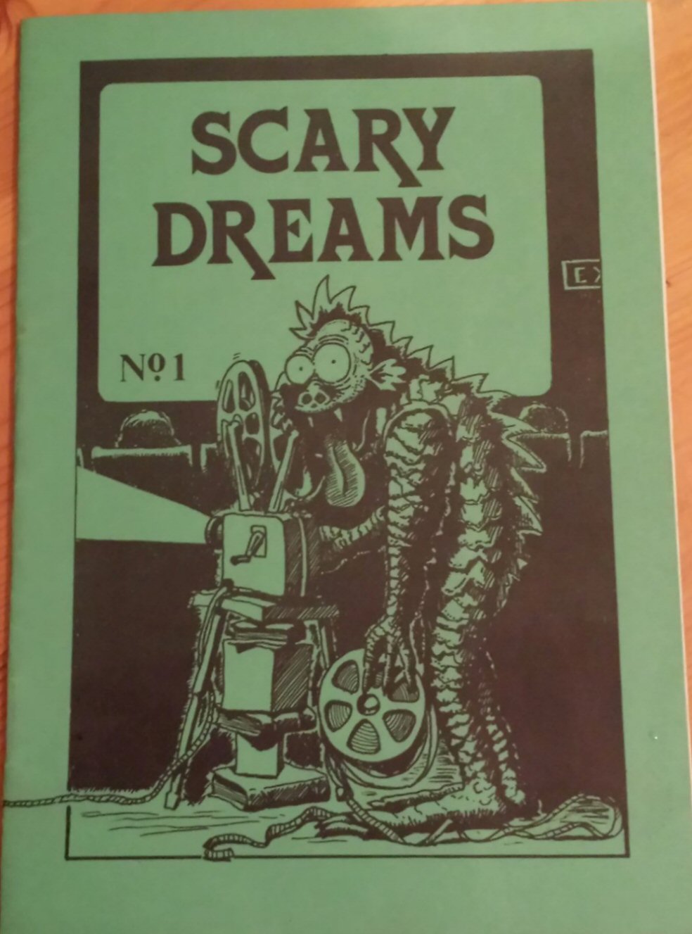 SCARY DREAMS magazine side cover Issue 1   1989