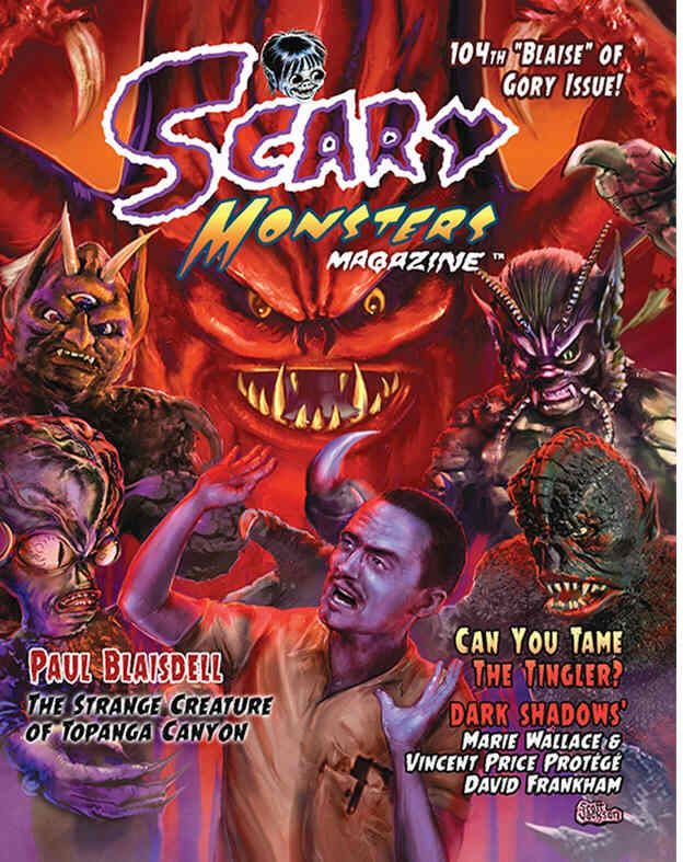 SCARY MONSTERS magazine side cover Issue 104  2017