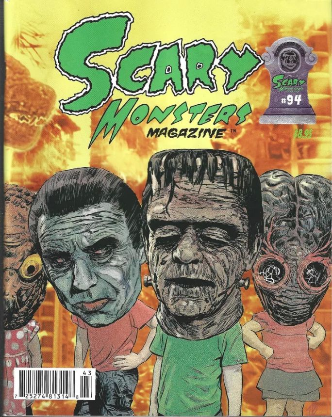 SCARY MONSTERS magazine side cover Issue 94 September/October 2014