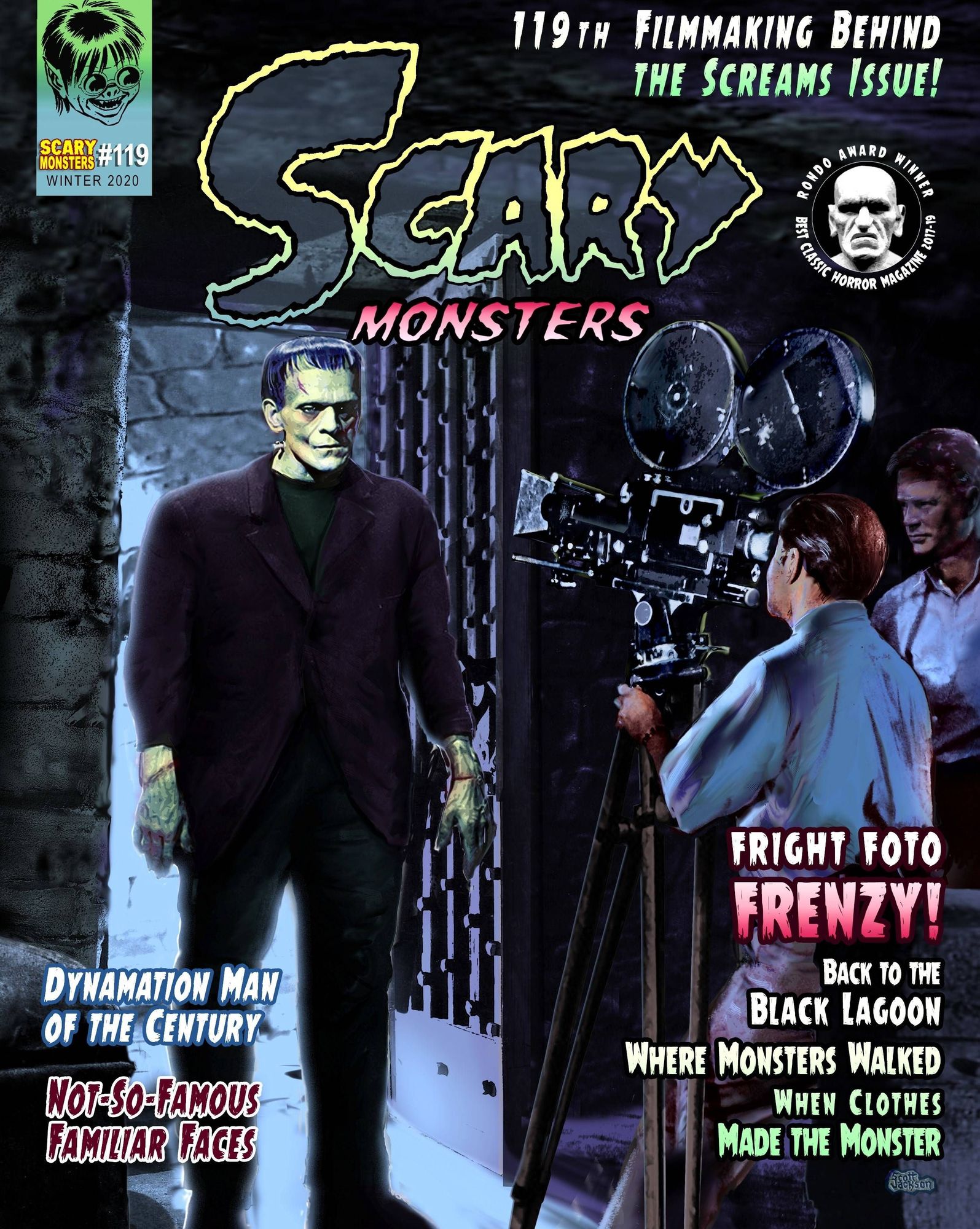 SCARY MONSTERS magazine side cover Issue 119 Winter 2020