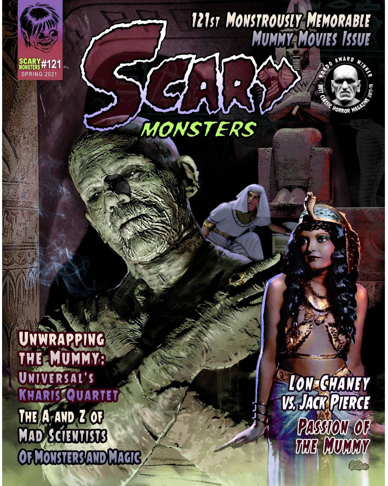 SCARY MONSTERS magazine side cover Issue 121  May 2021