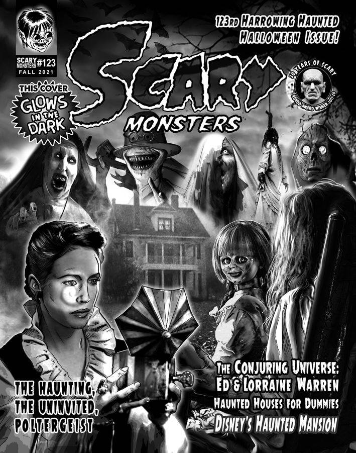 SCARY MONSTERS magazine side cover Issue 123  October 2021