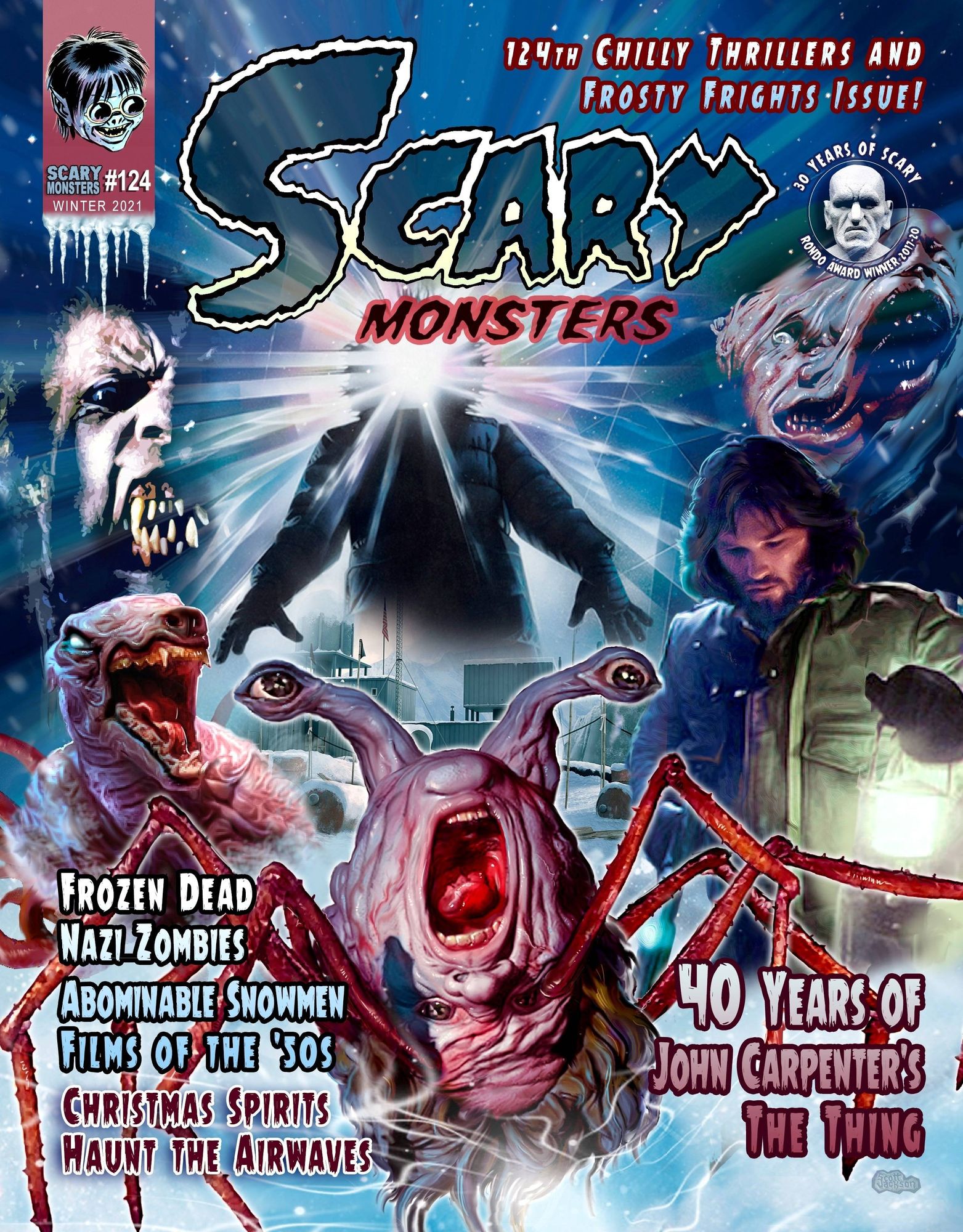 SCARY MONSTERS magazine side cover Issue 124 Winter 2021