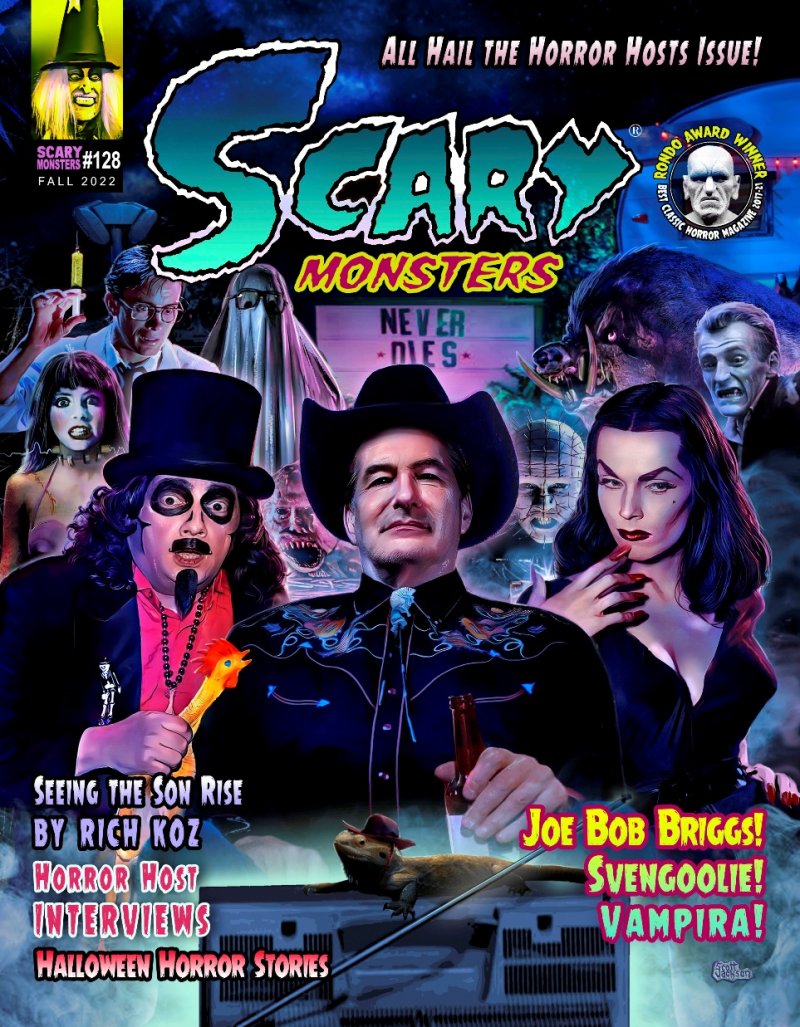 SCARY MONSTERS magazine side cover Issue 128 Fall 2022