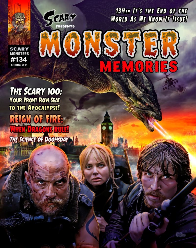 SCARY MONSTERS magazine side cover Issue 134 Spring 2024