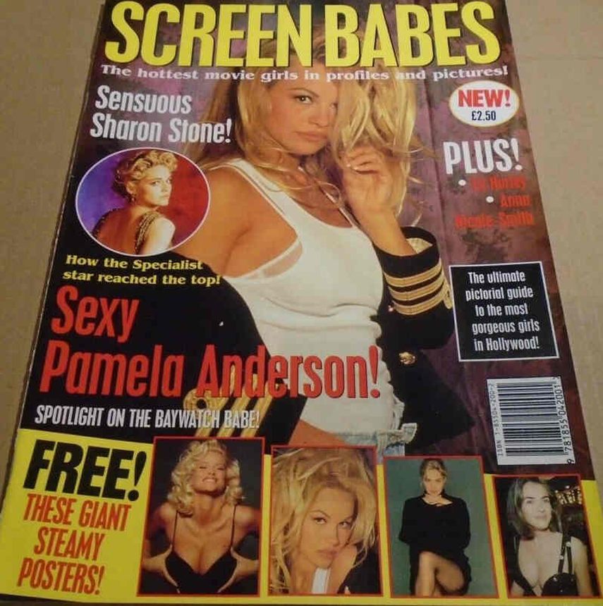 SCREEN BABES magazine side cover Issue 5   1996
