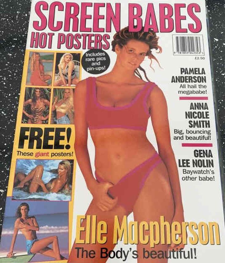 SCREEN BABES magazine side cover   1996