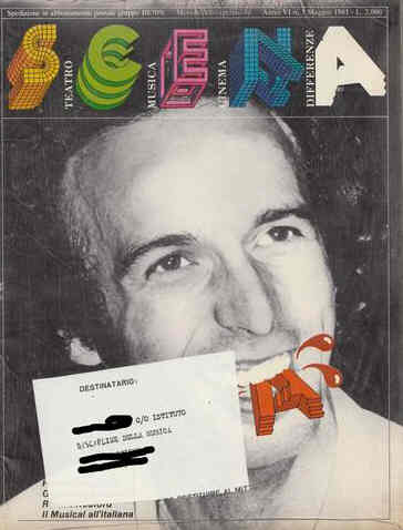SCENA magazine side cover May 1981