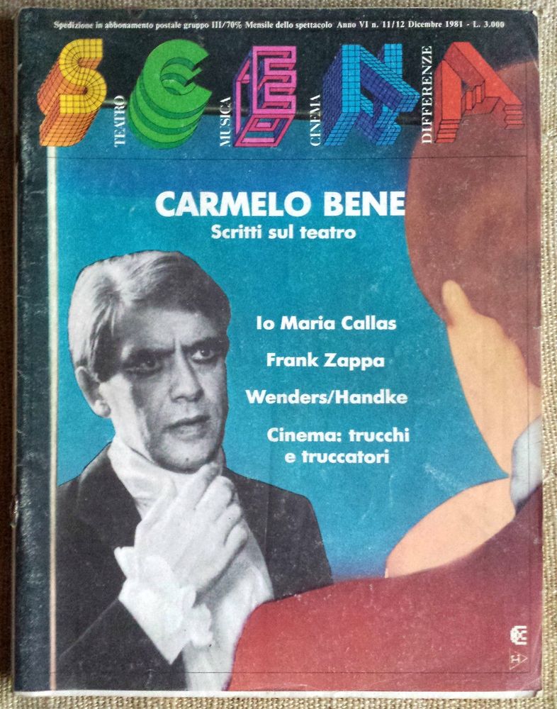 SCENA magazine side cover Issue 11/12 December 1981