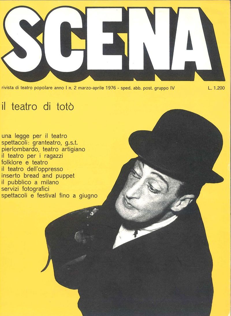 SCENA magazine side cover Issue 2  March/April 1976