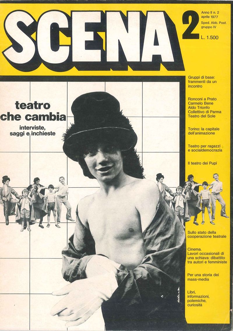 SCENA magazine side cover Issue 2  April 1977