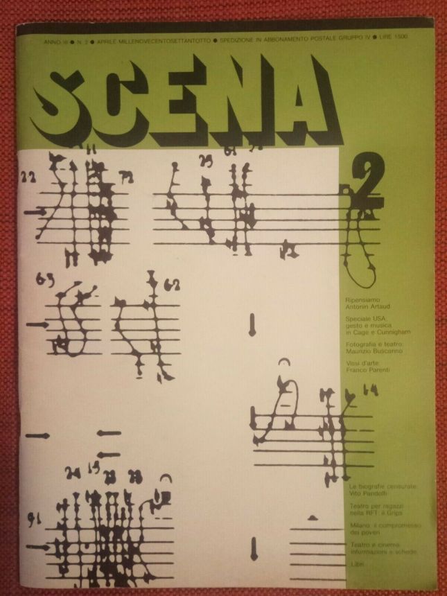 SCENA magazine side cover Issue 2  April 1978