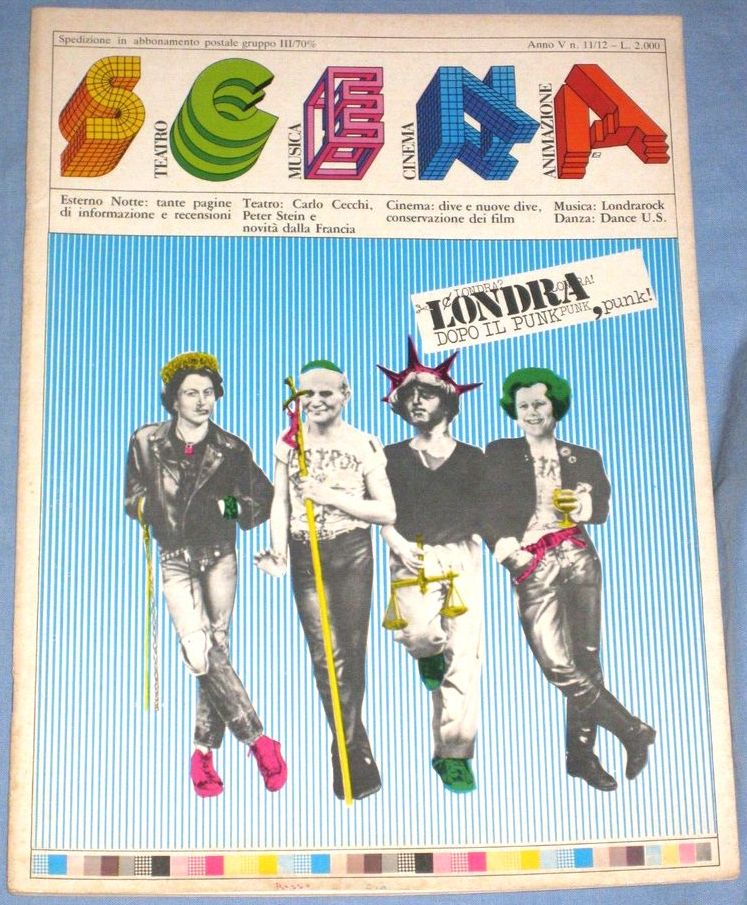 SCENA magazine side cover Issue 11-12   1980