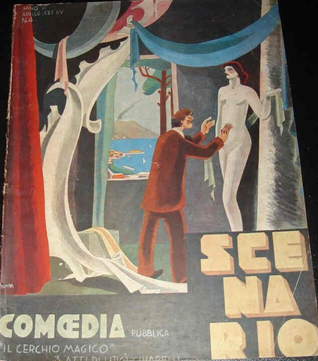 TEATRO SCENARIO magazine side cover Issue 4  April 1937