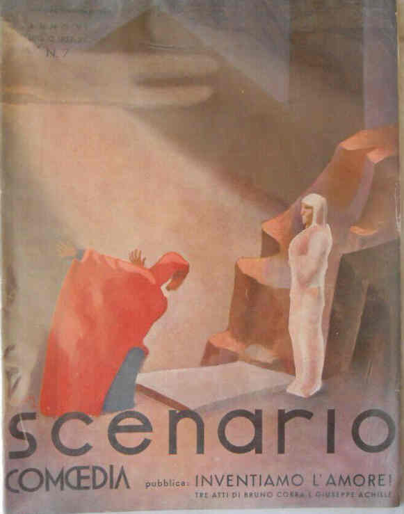 TEATRO SCENARIO magazine side cover Issue 7  July 1937