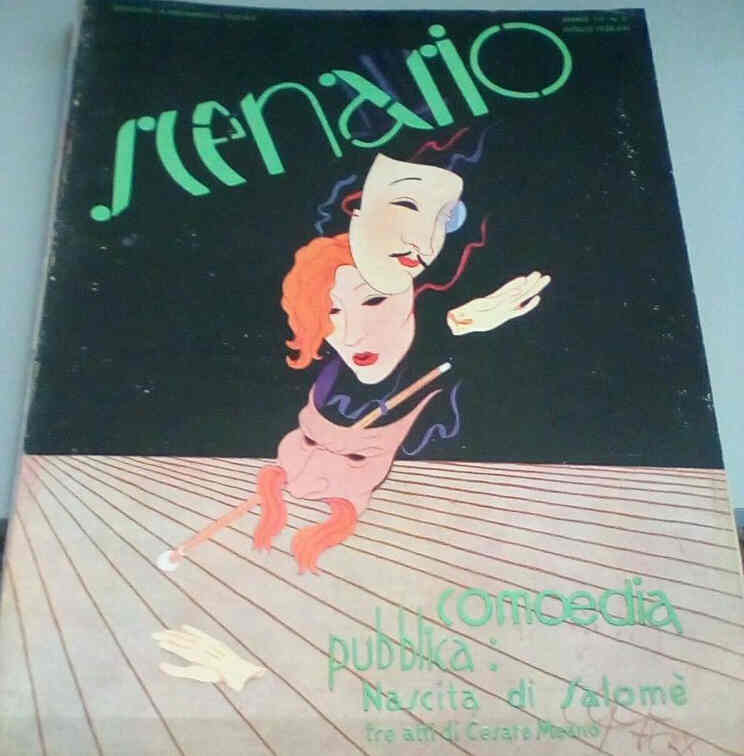TEATRO SCENARIO magazine side cover Issue 7  July 1938
