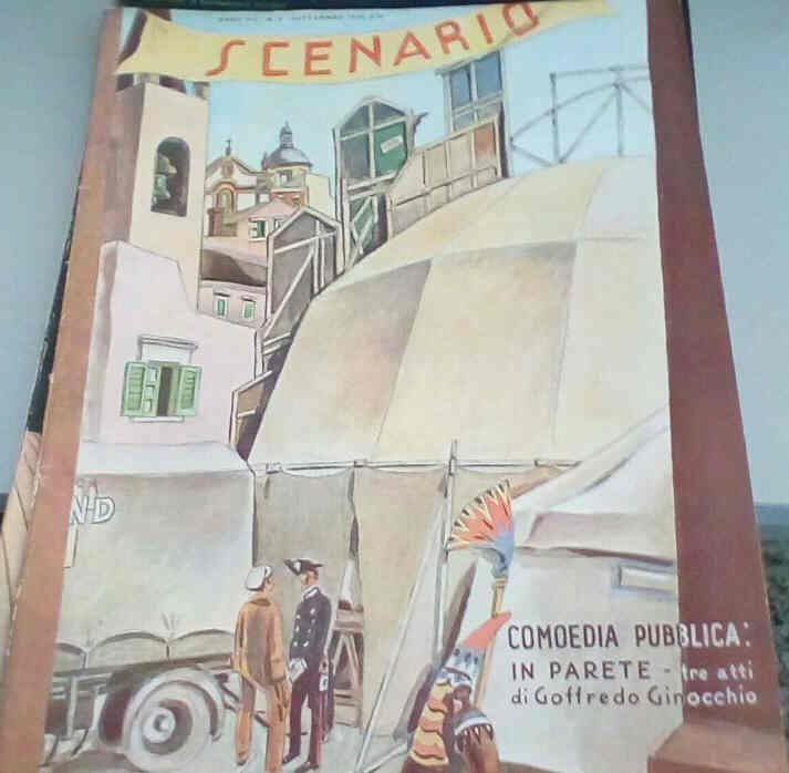 TEATRO SCENARIO magazine side cover Issue 9  September 1938