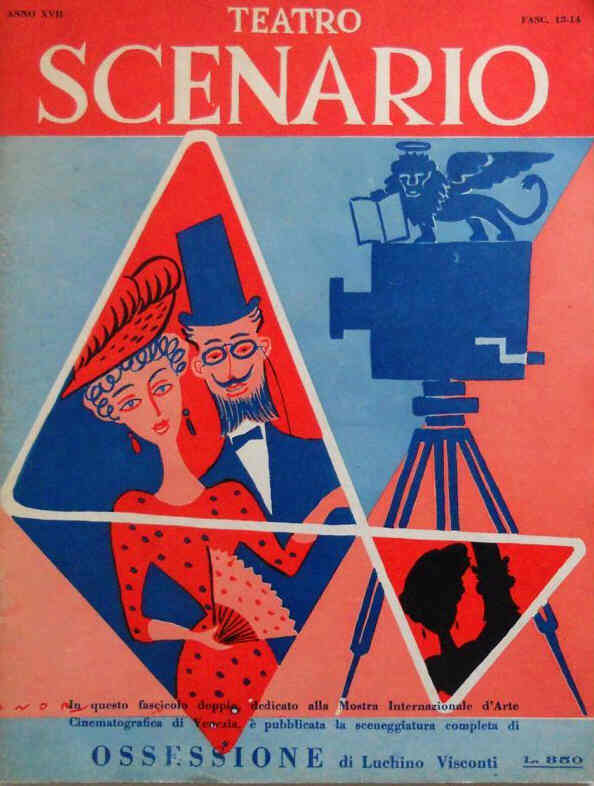 TEATRO SCENARIO magazine side cover Issue 13-4  July 1953