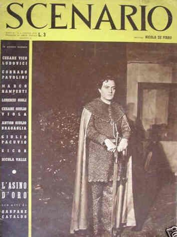 SCENARIO (It) magazine side cover  Vol 9 # 6 June 1940