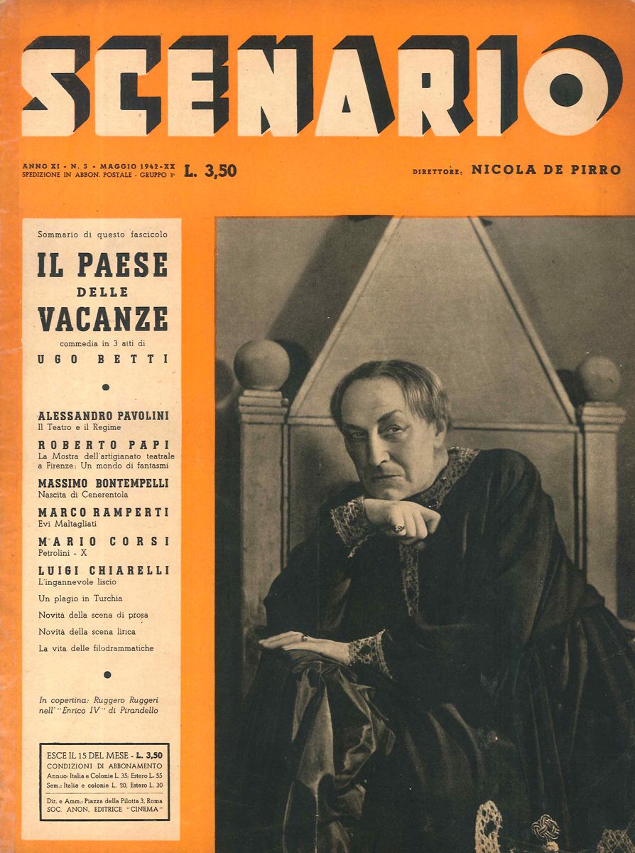 SCENARIO (It) magazine side cover  May 1942