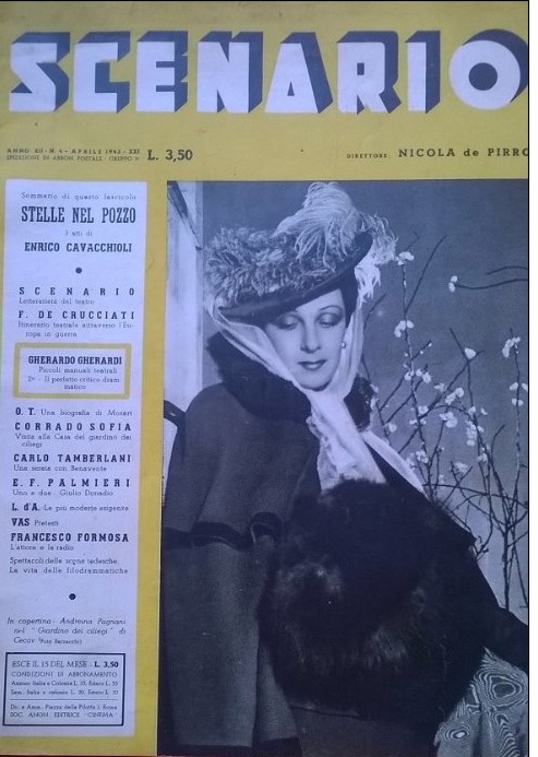 SCENARIO (It) magazine side cover April 1943