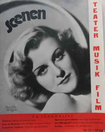SCENEN magazine side cover Issue 22  1937