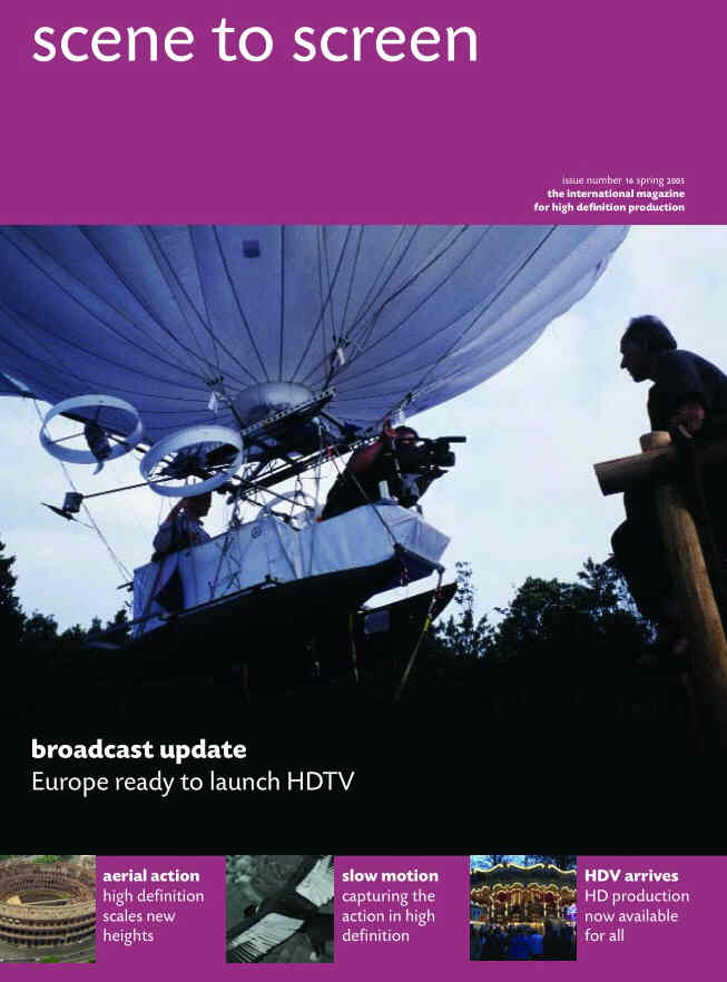SCENE TO SCREEN magazine side cover Issue 16 Spring 2005