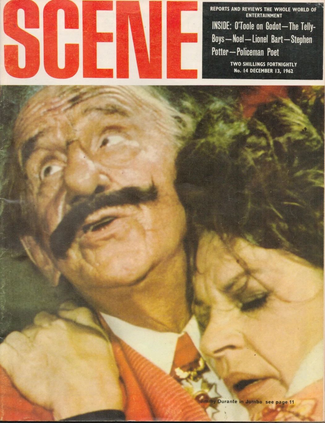 SCENE magazine side cover Issue 14 13 December 1962