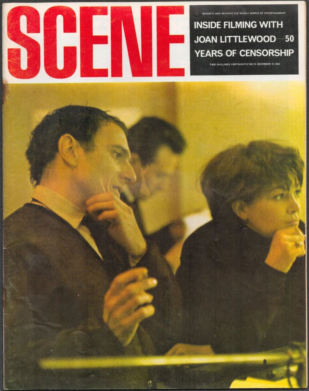 SCENE magazine side cover Issue 15 27 December 1962