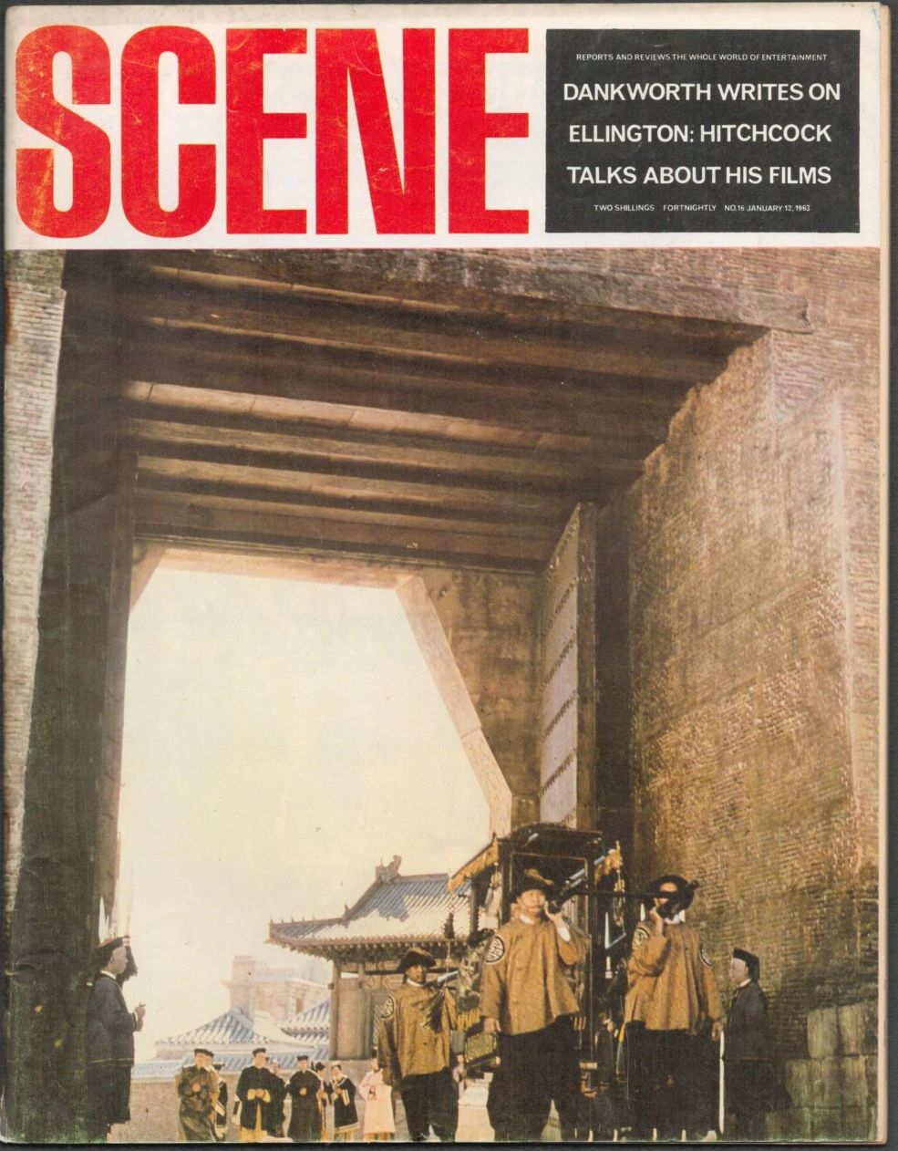 SCENE magazine side cover Issue 16 12 January 1963